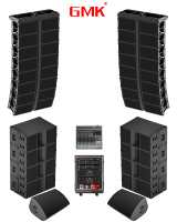 Enceinte Line Array Professionnelle Intérieure et Extérieure TI PRO AUDIO LA-2122 Double 12 pouces en Bois Sonorisation Db Technologies