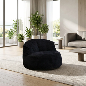 Sofá Individual sin Marco de Tela para Sala de Estar con Relleno de Algodón - Product Image 1