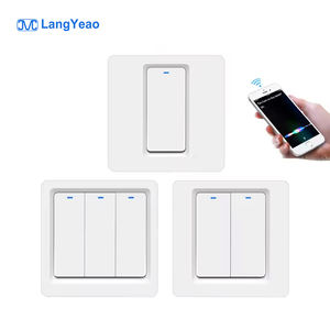 LangYeao WiFi Apple Homekit Smart interruttori a chiave Alexa Google Home Wall Light interruttore a pulsante 1/2/3 Gang con filo neutro - Product Image 1