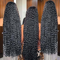 Perruque Lace Front Bouclée Pré-Pluckée Noire Blonde Marron avec Mèches, Cheveux Humains Vietnamiens Bruts, Sans Colle, Personnalisable en Gros