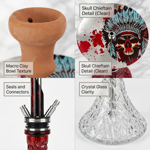 Bol à chicha sculpté sur mesure pour chichas, narguilés, kits de chicha, service de conception OEM - Product Image 4