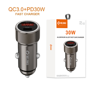 Caricabatterie per Auto Melinku 30W QC 3.0 a Doppia Porta in Lega di Alluminio, <span class=keywords><strong>18W</strong></span> USB-C e USB-A Ricarica Rapida PD 3.0, Garanzia 12 Mesi - Product Image 6