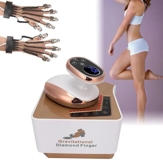 Salon Spa Use Face Lifting Beauty Equipment Microcurrent Golden Finger Massage Machine