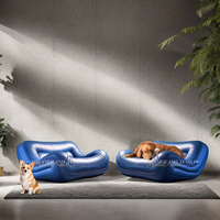 Canapé gonflable moderne en forme de U PVC imperméable adapté au salon de voyage de camping intérieur et extérieur