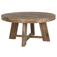 TABLE À MANGER EN TECK RECYCLÉ 160X160X78 Ronde