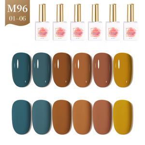 AILANUO - Set de Esmalte de Uñas en Gel de 15 ml, Semipermanente, Híbrido, Colores Negro y Rojo, OEM, Sin HEMA, Esmalte de Uñas en Gel UV, Set de Barniz, Suministros de Belleza - Product Image 1