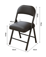 Chaise de formation pliable en acier avec revêtement en poudre, coussin en PU imperméable, pour bureau, école, conférence, séminaire, salle de réunion