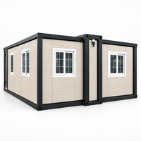 Maison conteneur modulable directement de l'usine, bâtiment préfabriqué portable pour dortoirs de travailleurs et bureaux de chantier