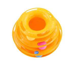 Eğitim egzersiz 3 seviye plastik rulo parça kulesi kedi topu Pet interaktif kedi oyuncak kuleleri parça silindir egzersiz bulmaca eğlenceli - Product Image 6