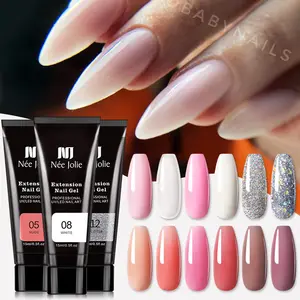 Wholesale High Quality 15ml Acrylic Poly Gel Oem Easy Apply Soak Off Uv Gel Extension Quick Building For Nail Art