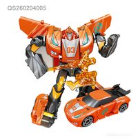 QS Novedad Juguetes de Robot Transformable DIY para Niños, 5 Estilos, Coches de Plástico Educativos Transformables, Vehículos de Juguete para Niños, Regalo