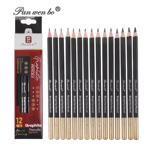 12Pcs 2H/HB/B/2B/14B Phác Thảo Vẽ Graphite Bút Chì Thiết Lập Tiêu Chuẩn Bút Chì Gỗ Cho Phác Thảo Và Vẽ Đồ - Product Image 1