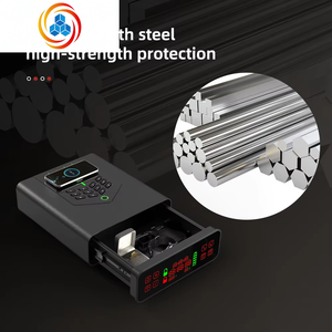 Coffre-fort intelligent à empreintes digitales avec minuterie, coffre-fort secret pour la maison et étui à montres, coffre-fort numérique sécurisé pour le stockage d'argent et de bijoux - Product Image 2