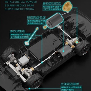 Led 조명 4WD 1/14 스케일 40km 빠른 플랫 런 표류 합금 전기 드리프트 라디오 제어 RC 스포츠 자동차 생일 선물 장난감 - Product Image 3