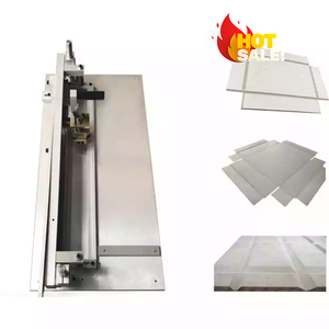 Manual hand semi automatic v type paper cardboard rigid box grooving cutting making groove cutter machine grooving machine