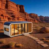 Cabine Apple Photovoltaïque Auto-alimentée, Épaisseur 5mm, Garantie 1 An, Maison Mobile pour Hôtes, Bureau, Salon, Capsule Spatiale Extérieure
