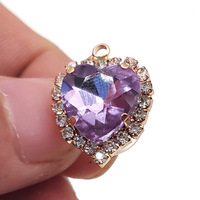 Vente en gros de pierres précieuses colorées cristal diamant breloques pour chaussures accessoire de bricolage pour sabots en métal décorés avec des décorations de chaussures de créateurs