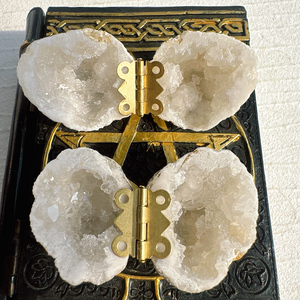 Prezzo di fabbrica all'ingrosso di cristallo naturale torri voce agata bianca Geode anello scatola di cristallo Druzy agata scatola per la decorazione della casa - Product Image 3