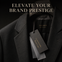 Étiquettes personnalisées imprimées avec logo, ensemble d'étiquettes de luxe avec cordon et épingle, étiquettes en papier pour vêtements.