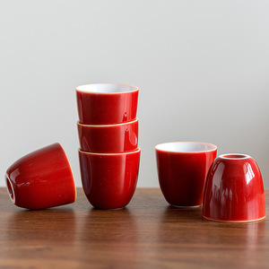 Ceramic <b>Teacup</b> Set Thin Wall White Porcelain Tasting Cup Heat Resistant Gift Occasion - Product Image 4