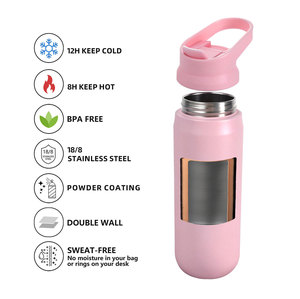 Boccetta sottovuoto in acciaio inossidabile da 350ML bottiglia d'acqua per bambini senza perdite a prova di perdite 12-24 ore di isolamento termico carino classico - Product Image 4