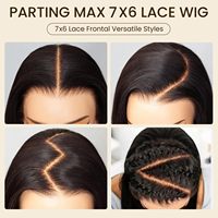 Perruques sans colle 7x6 HD Lace Wear and Go en cheveux humains, densité 200%, lisses, pré-coupées, avec dentelle fondue et pré-épilée, idéales pour les débutantes
