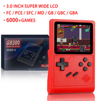 Nouveau Gb300 Portable rétro console de jeu portable écran couleur résolution d'écran 640x480 appareil de jeu nostalgique avec jeux