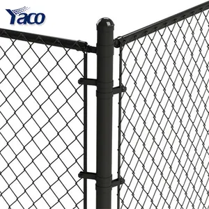 Nhựa kim cương lưới PVC lớp phủ CHAINLINK hàng rào bóng rổ hàng rào