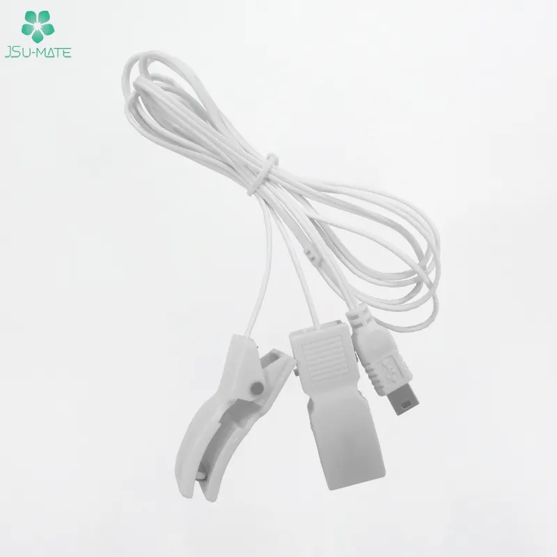 Lắp ráp Tai Clip Cáp Mini B USB để earclips Dây dẫn cho kỹ thuật số hàng chục massage vật lý trị liệu tai clip eeg điện cực Cáp
