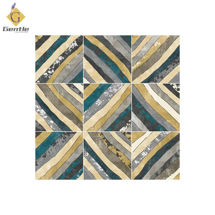 200*200 Nordic Continuous Geometric Colorful Kitchen Wall Cladding Floor Pattern Tile