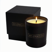 Emballage en papier Boîte à bougies de luxe avec couvercle d'impression de logo et boîte en papier de base pour emballage cadeau accepter la commande de taille personnalisée