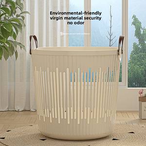 SilverJet Premium Quality Collapsible PP+Leather <b>Laundry</b> <b>Basket</b> Modern Simplicity Design Large Capacity Returnable Bottle - Product Image 4