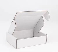 BAS quantité minimale de commande carton ondulé recyclable Logo personnalisé rose boîtes d'emballage cadeau papier postal d'expédition pour les petites entreprises