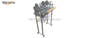 ग्रीक साइप्रस लकड़ी का कोयला स्टेनलेस स्टील डीलक्स BBQ आउटडोर rotisserie ग्रिल - Product Image 6