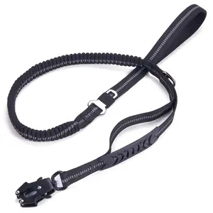 Hochleistungs-Autos itzgurt Hunde leine Tactical Dog Bungee Leash 4-6FT No Pull Dog Leash