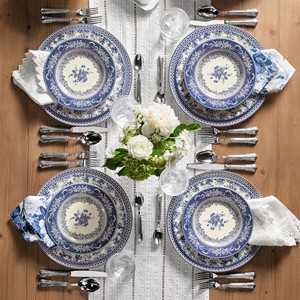 <span class=keywords><strong>Service</strong></span> de <span class=keywords><strong>vaisselle</strong></span> en <span class=keywords><strong>porcelaine</strong></span> bleue et blanche classique, assiettes décoratives à motifs floraux artistiques pour la maison, la cuisine, les mariages et les réceptions. - Product Image 5