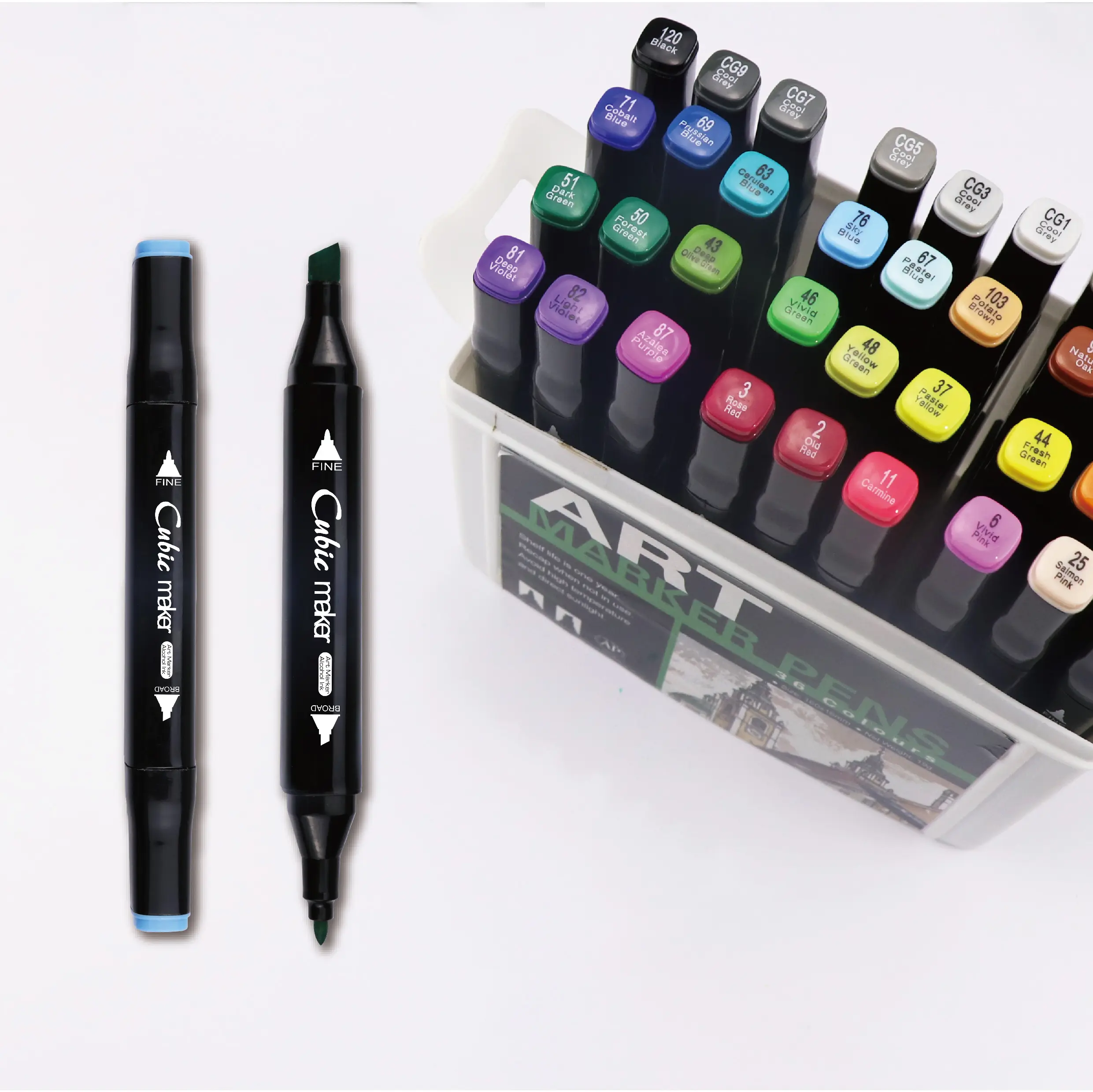 ANI 168 Colors Support OEM Color Marker Pens Double-headed architectural Marker, Art Paint Markers sets For gift Office School