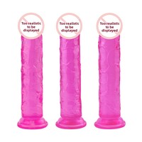 Dildo de simulation, dispositif de masturbation pour femmes, taille extra-large, pénis transparent, jouet sexuel pour adultes