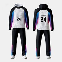 Jaket Olahraga Lengan Panjang Model Hoodie Gaya Kuba untuk Pria, Jersey Menembak Lengan Panjang, Cetak Digital, Bahan Poliester, Semua Musim