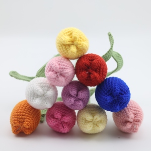 Flores <span class=keywords><strong>de</strong></span> tulipán <span class=keywords><strong>de</strong></span> ganchillo Rosa hechas a mano al por mayor, plantas decorativas artificiales <span class=keywords><strong>para</strong></span> regalo del Día <span class=keywords><strong>de</strong></span> <span class=keywords><strong>la</strong></span> <span class=keywords><strong>madre</strong></span> y del maestro - Product Image 1