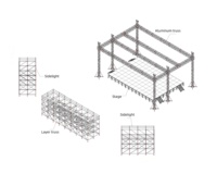 Estructuras de Aluminio para Escenarios, Formas y Tamaños Personalizables, Estructura de Aluminio Resistente para Conciertos