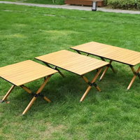 Mesa Plegable de Alta Calidad para Rollos de Huevo, Nueva Mesa de Picnic Portátil de Metal para Jardín y Exteriores, Ideal para Acampar