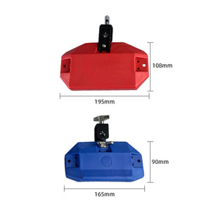 เครื่องดนตรีเคาะจังหวะสำหรับเด็กแบบออร์ฟ ขายส่ง คาวเบลล์สีแดง บล็อกจังหวะพลาสติกเพื่อการศึกษา คลัปเปอร์สี่เหลี่ยมสำหรับเด็ก - Product Image 6