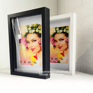 Artwork &amp; Objects <strong>With</strong> Multicolored <strong>Mounts</strong> Black White A3 <strong>A4</strong> Showcase Shadow Box <strong>Frame</strong> - Product Image 4