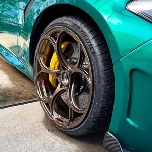 Jantes forgées en alliage personnalisées noires monobloc 17-22 pouces 5X120/112/113.4 pour Alfa Romeo Giulia Giulietta 2012 <span class=keywords><strong>Gta</strong></span> - Product Image 2