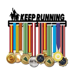 高品质跑步奖牌衣架马拉松奖牌架纪念礼品运动奖牌展示衣架