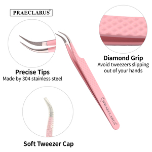 Chuyên nghiệp chất lượng cao thép không gỉ mở rộng lông mi nhíp sử dụng hàng ngày sợi tip kẹp cho phần mở rộng lông mi - Product Image 5