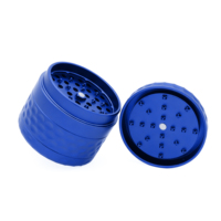 Broyeur à herbes en aluminium 6063 de 63 mm, conception à dents croisées brevetée, broyeur métallique haut de gamme pour accessoires de fumage du tabac