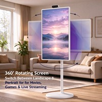 TV Pintar Android 10/13 Layar Sentuh IPS FHD 27 Inci Anti-Silau, Dapat Dimiringkan, Dapat Dipindahkan, Multifungsi, Laris Terjual
