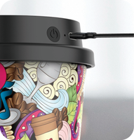 Taza de café altavoz de música LOGOTIPO personalizado 5W BT5.3 Multifunción al aire libre Portátil Inalámbrico